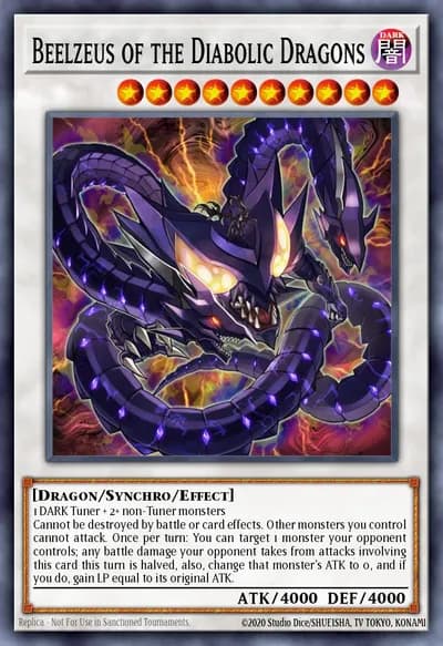 Beelzeus dos Dragões Diabólicos — Carta Yu-Gi-Oh!