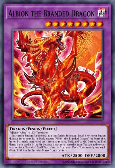 Albion, o Dragão Marcado — Carta Yu-Gi-Oh!