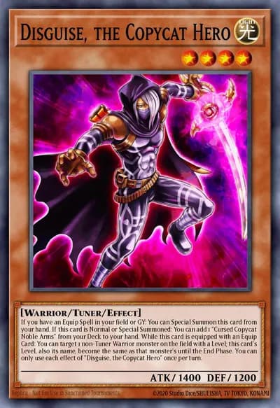 Disguise, o Herói Imitador — Carta Yu-Gi-Oh!