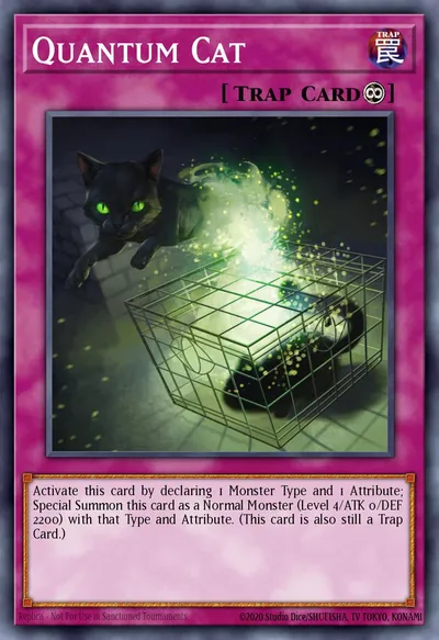 Gato Quântico — Carta Yu-Gi-Oh!