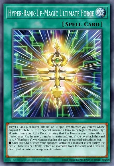 Mágica de Super-Rank-Up Força Suprema — Carta Yu-Gi-Oh!