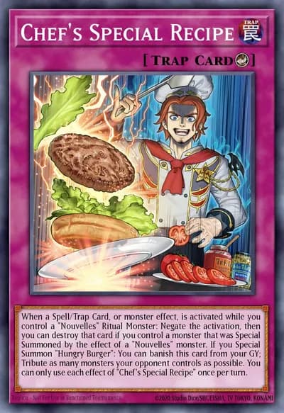 Receita Especial do Chef — Carta Yu-Gi-Oh!