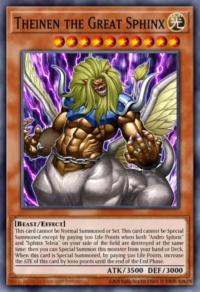 Theinen, a Grande Esfinge — Carta Yu-Gi-Oh!