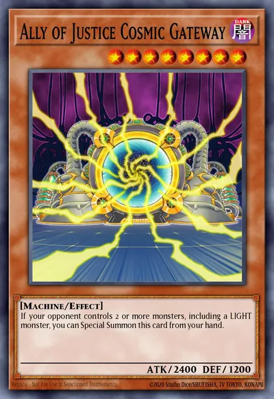 Aliado da Justiça Portal Cósmico — Carta Yu-Gi-Oh!