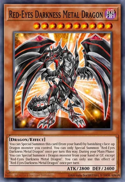 Dragão de Metal Negro de Olhos Vermelhos — Carta Yu-Gi-Oh!