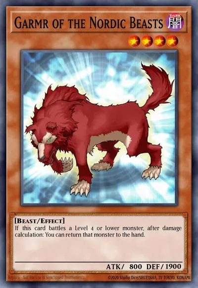 Garmr of the Nordic Beasts — Carta Yu-Gi-Oh!
