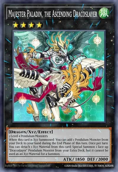 Majester Paladin, the Ascending Dracoslayer — Carta Yu-Gi-Oh!