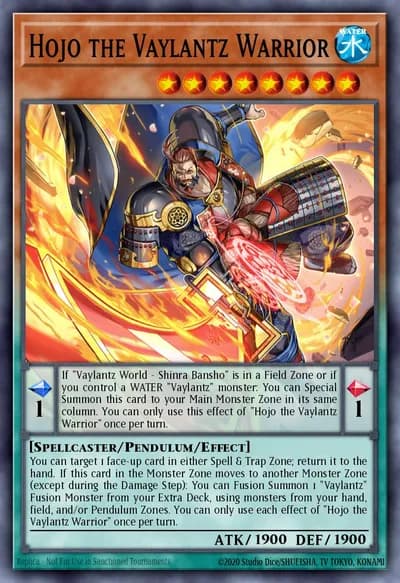 Hojo the Vaylantz Warrior — Carta Yu-Gi-Oh!