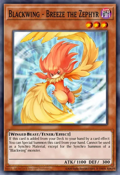 Blackwing - Breeze the Zephyr — Carta Yu-Gi-Oh!