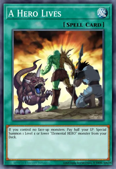 A Hero Lives — Carta Yu-Gi-Oh!