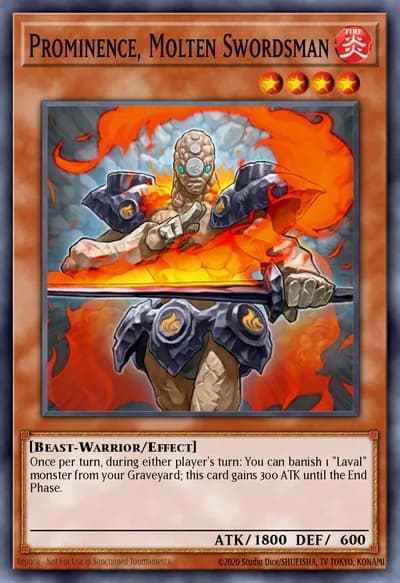 Prominence, Molten Swordsman — Carta Yu-Gi-Oh!