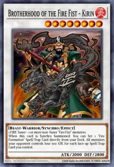 Brotherhood of the Fire Fist - Kirin — Carta Yu-Gi-Oh!