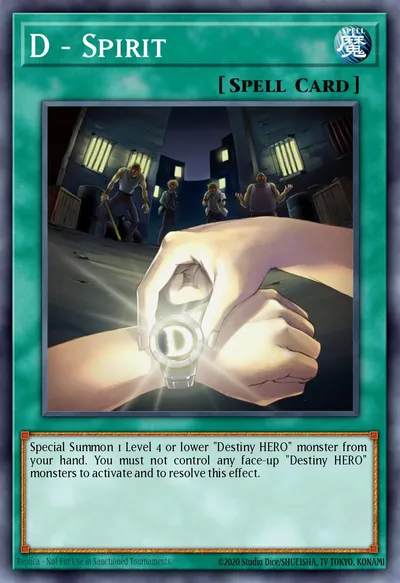 D - Spirit — Carta Yu-Gi-Oh!