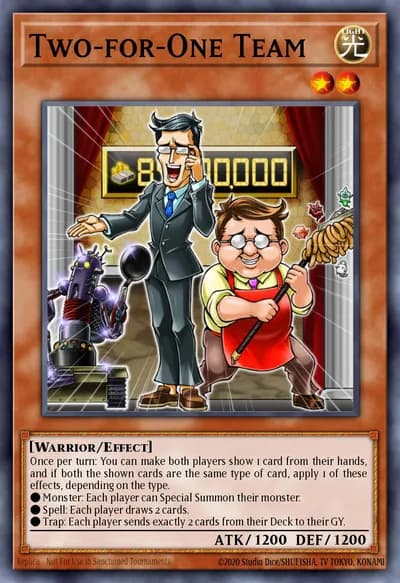Equipe Dois por Um — Carta Yu-Gi-Oh!