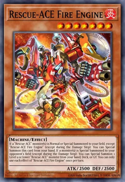 Rescue-ACE Fire Engine — Carta Yu-Gi-Oh!