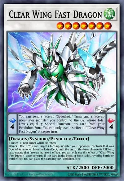 Clear Wing Fast Dragon — Carta Yu-Gi-Oh!