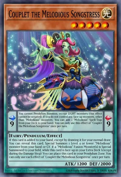 Couplet the Melodious Songstress — Carta Yu-Gi-Oh!