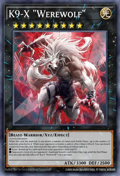 K9-X "Werewolf" — Carta Yu-Gi-Oh!