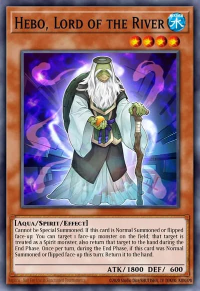 Hebo, Lord of the River — Carta Yu-Gi-Oh!