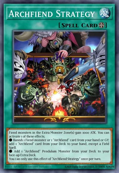 Estratégia Archfiend — Carta Yu-Gi-Oh!