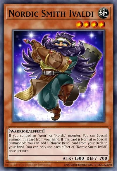 Ferreiro Nórdico Ivaldi — Carta Yu-Gi-Oh!