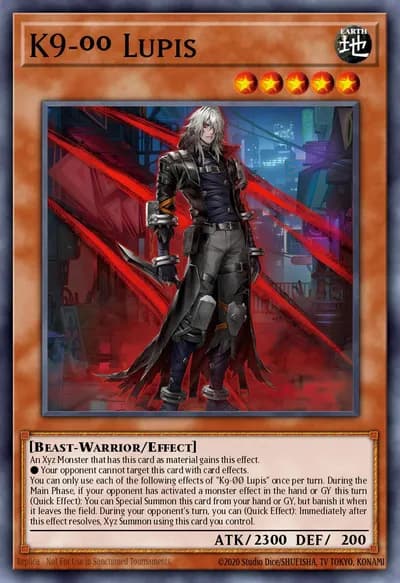 K9-ØØ Lupis — Carta Yu-Gi-Oh!