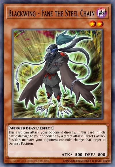 Blackwing - Fane the Steel Chain — Carta Yu-Gi-Oh!