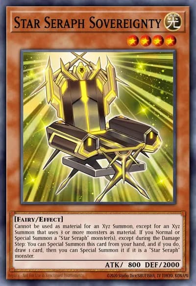 Star Seraph Sovereignty — Carta Yu-Gi-Oh!
