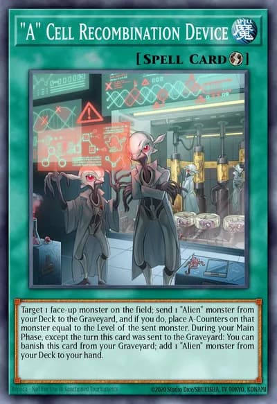 Dispositivo de Recombinação "A" — Carta Yu-Gi-Oh!