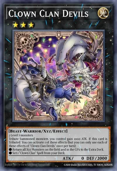 Clown Clan Devils — Carta Yu-Gi-Oh!