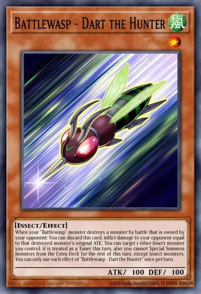 Battlewasp - Dart the Hunter — Carta Yu-Gi-Oh!
