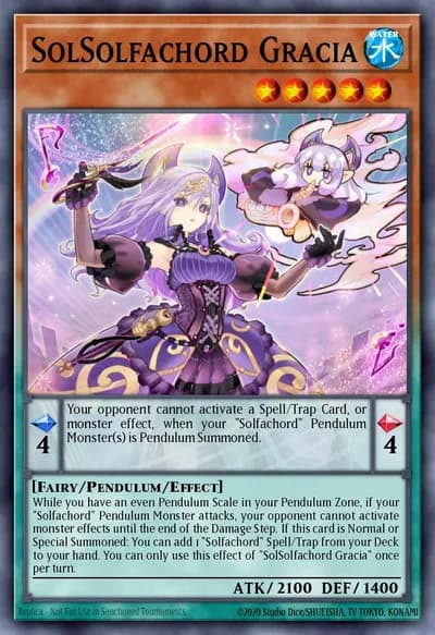 SolSolfachord Gracia — Carta Yu-Gi-Oh!