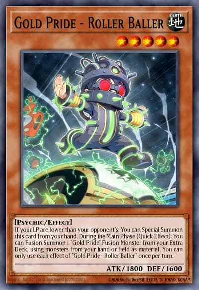 Gold Pride - Roller Baller — Carta Yu-Gi-Oh!