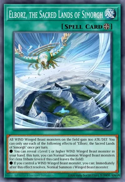 Elborz, the Sacred Lands of Simorgh — Carta Yu-Gi-Oh!