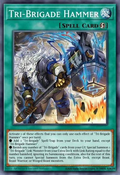 Tri-Brigade Hammer — Carta Yu-Gi-Oh!