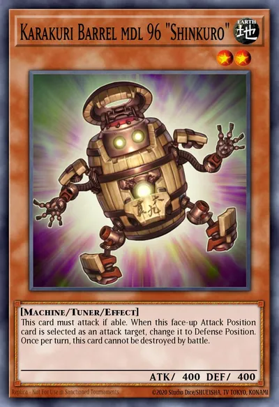 Karakuri Barrel mdl 96 "Shinkuro" — Carta Yu-Gi-Oh!