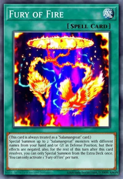Fury of Fire — Carta Yu-Gi-Oh!
