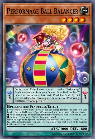 Performage Ball Balancer — Carta Yu-Gi-Oh!