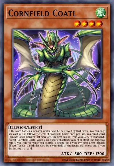 Cornfield Coatl — Carta Yu-Gi-Oh!