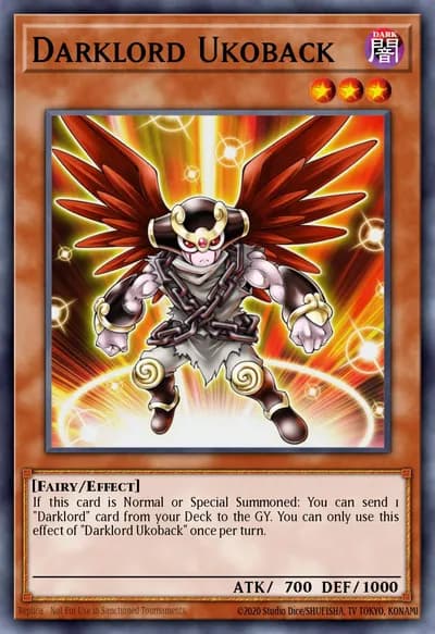 Darklord Ukoback — Carta Yu-Gi-Oh!