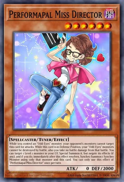 Performapal Miss Director — Carta Yu-Gi-Oh!