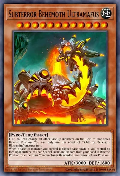 Subterror Behemoth Ultramafus — Carta Yu-Gi-Oh!