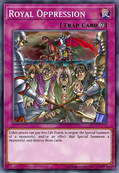 Opressão Real — Carta Yu-Gi-Oh!