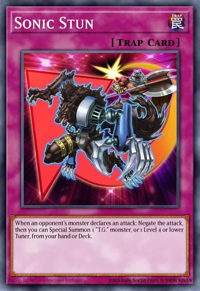 Choque Sônico — Carta Yu-Gi-Oh!