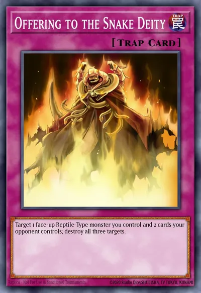 Oferenda à Deidade Serpentina — Carta Yu-Gi-Oh!