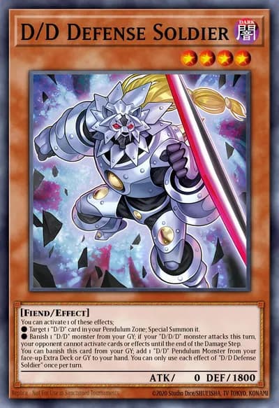 D/D Defense Soldier — Carta Yu-Gi-Oh!
