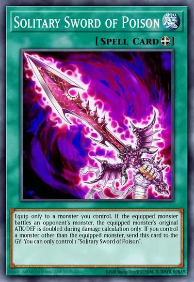 Espada Solitária do Veneno — Carta Yu-Gi-Oh!