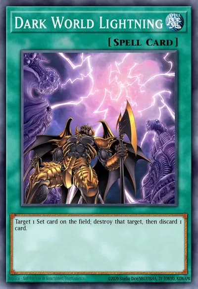 Dark World Lightning — Carta Yu-Gi-Oh!