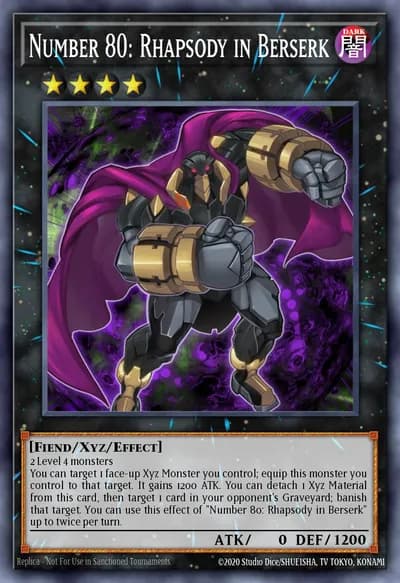 Número 80: Rapsódia em Berserk — Carta Yu-Gi-Oh!