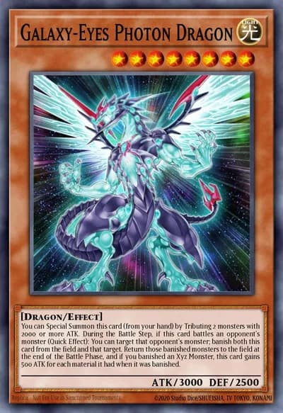 Galaxy-Eyes Photon Dragon — Carta Yu-Gi-Oh!